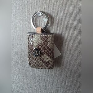 Coach 67395 FX Python Turnlock Picture Frame Keyfob Keychain